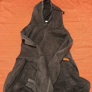 Men's Charcoal Hooded Jacket